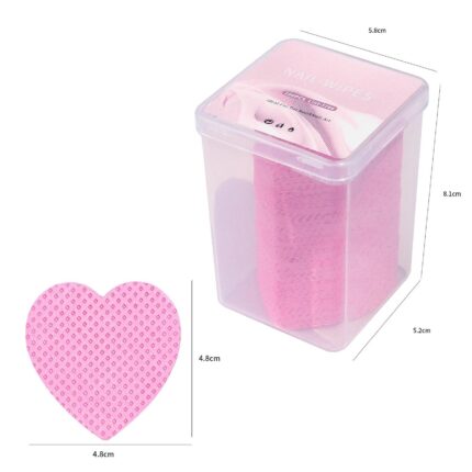 Wipes de uñas de corazón 200pcs